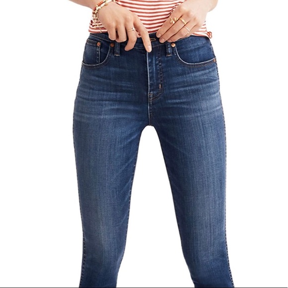 Madewell 10" High-Rise Skinny Blue Jeans size 25 - Picture 2 of 8